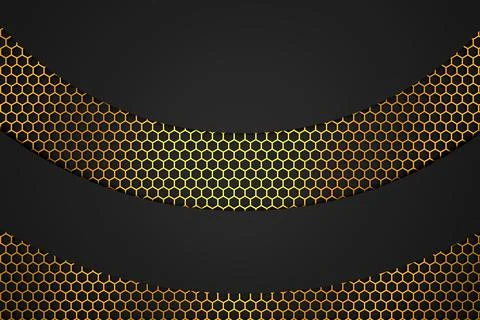 Abstract background of geometric shape with luxury concepts. 3D rendering. Stock Illustration
