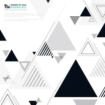 Abstract background geometric shape pattern modern design black white. Stock-Illustration