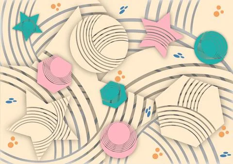 Abstract background, geometric shape vector illustration. Illustrazione stock