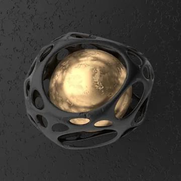 Abstract background of geometric shapes. 3D rendering. Stock Illustration