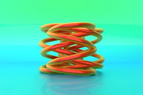 Abstract background of geometric shapes. 3D rendering. Stock Illustration