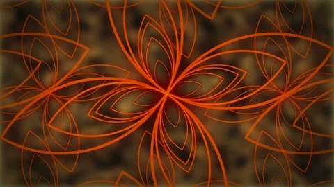 Abstract background geometric shapes. And orange color rotation on the left. Stock Footage 90268740