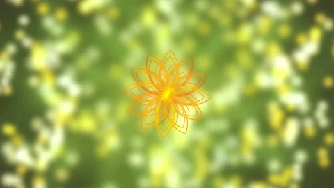 Abstract background geometric shapes. And orange color circle rotation. Stock Footage 90483248