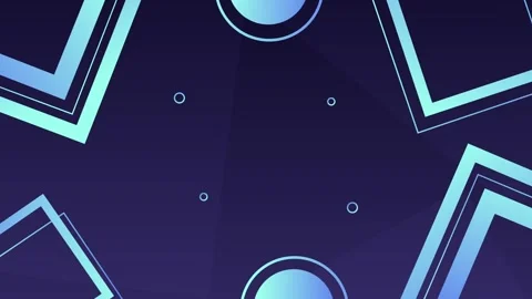 Abstract background with geometric shapes and blue gradient Vidéo 335111038