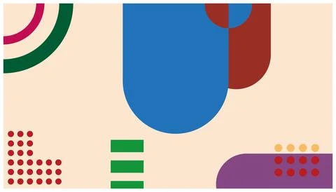 Abstract background with geometric shapes and dots. Stock Illustration