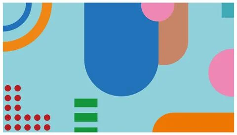 Abstract background with geometric shapes and dots. Stock Illustration