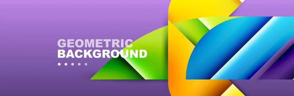 Abstract background with geometric shapes composition and light and shadow 스톡 일러스트