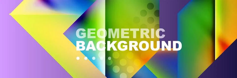 Abstract background with geometric shapes composition and light and shadow Illustrazione stock