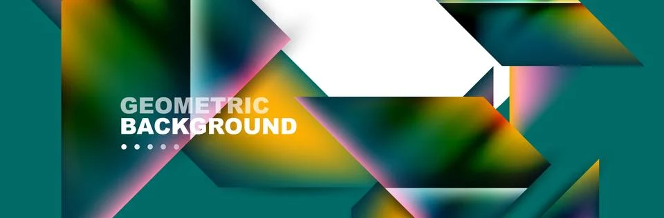 Abstract background with geometric shapes composition and light and shadow 스톡 일러스트