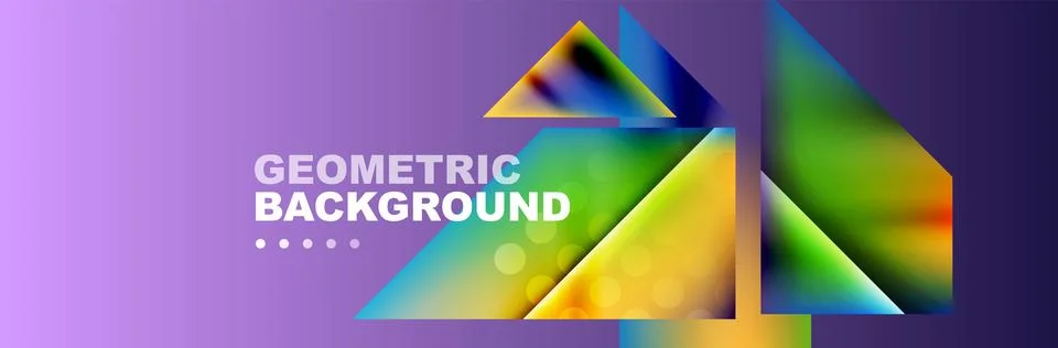 Abstract background with geometric shapes composition and light and shadow Stock Illustration