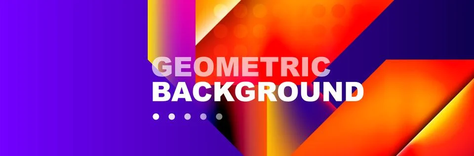 Abstract background with geometric shapes composition and light and shadow Stock Illustration