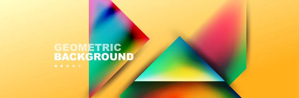 Abstract background with geometric shapes composition and light and shadow Stock Illustration