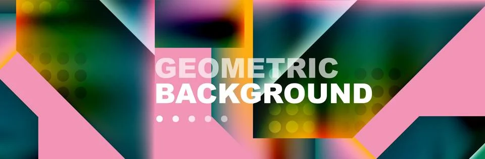 Abstract background with geometric shapes composition and light and shadow 스톡 일러스트