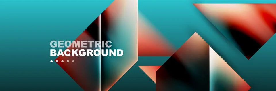 Abstract background with geometric shapes composition and light and shadow Illustrazione stock