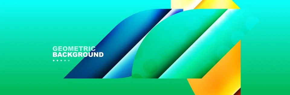 Abstract background with geometric shapes composition and light and shadow Illustrazione stock