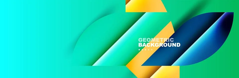 Abstract background with geometric shapes composition and light and shadow 스톡 일러스트
