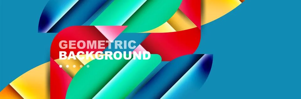 Abstract background with geometric shapes composition and light and shadow イラスト素材