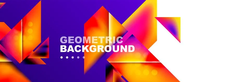 Abstract background with geometric shapes composition and light and shadow Stock Illustration