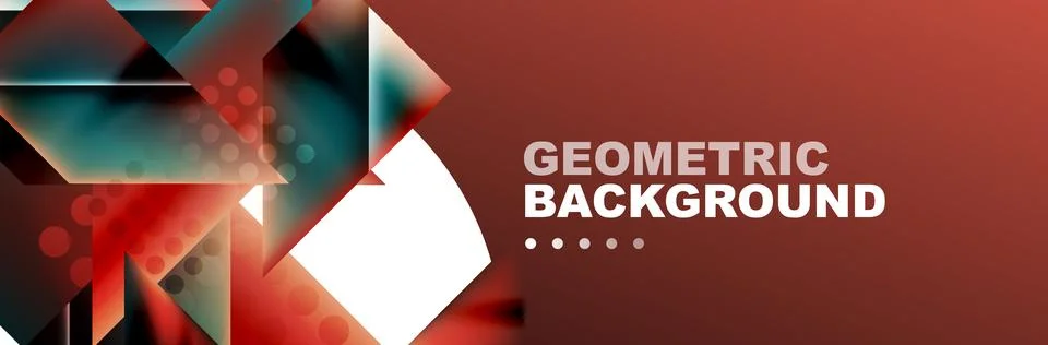 Abstract background with geometric shapes composition and light and shadow Stock Illustration