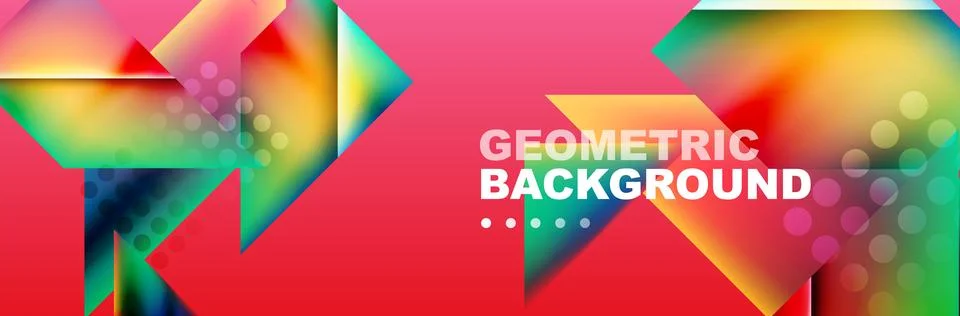 Abstract background with geometric shapes composition and light and shadow 스톡 일러스트