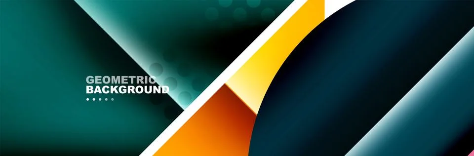 Abstract background with geometric shapes composition and light and shadow 스톡 일러스트