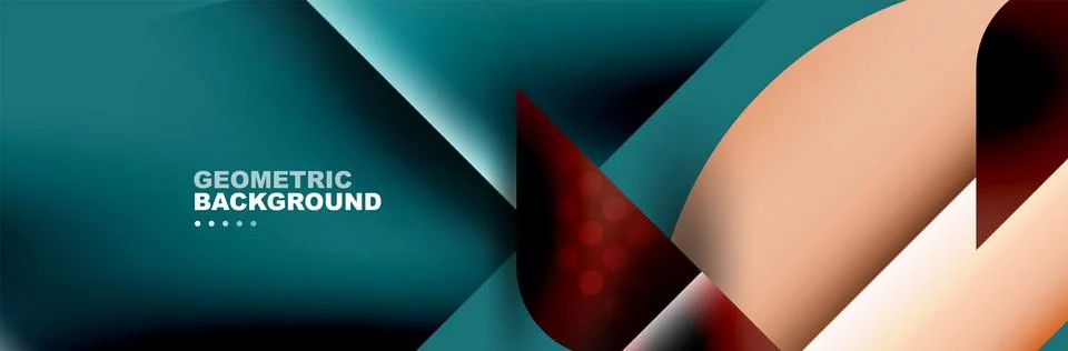 Abstract background with geometric shapes composition and light and shadow 스톡 일러스트