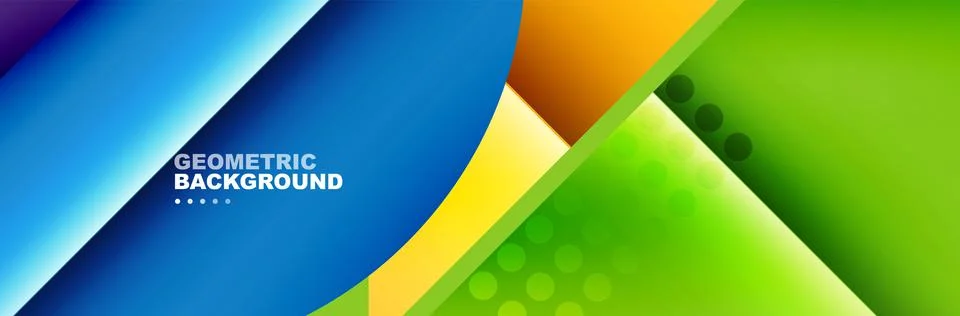 Abstract background with geometric shapes composition and light and shadow 스톡 일러스트