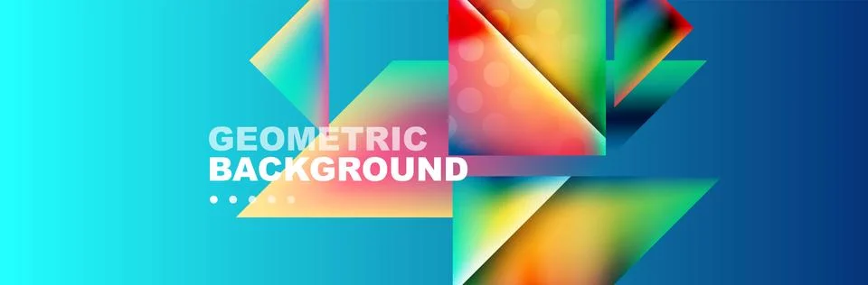 Abstract background with geometric shapes composition and light and shadow Stock Illustration