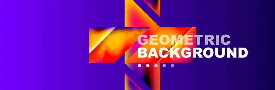 Abstract background with geometric shapes composition and light and shadow イラスト素材
