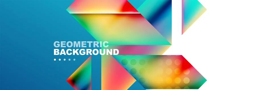 Abstract background with geometric shapes composition and light and shadow Stock Illustration