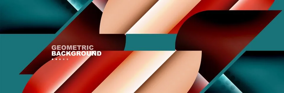 Abstract background with geometric shapes composition and light and shadow イラスト素材
