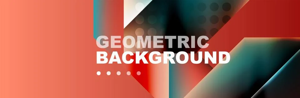 Abstract background with geometric shapes composition and light and shadow Illustrazione stock