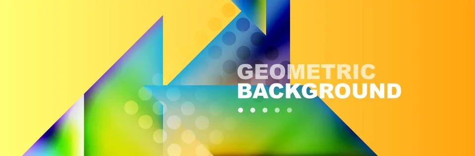 Abstract background with geometric shapes composition and light and shadow Illustrazione stock