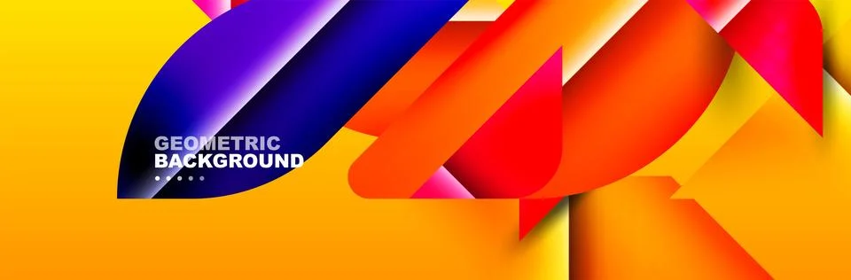 Abstract background with geometric shapes composition and light and shadow イラスト素材