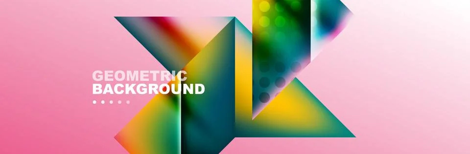 Abstract background with geometric shapes composition and light and shadow 스톡 일러스트
