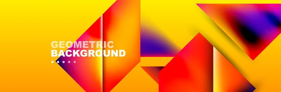 Abstract background with geometric shapes composition and light and shadow イラスト素材