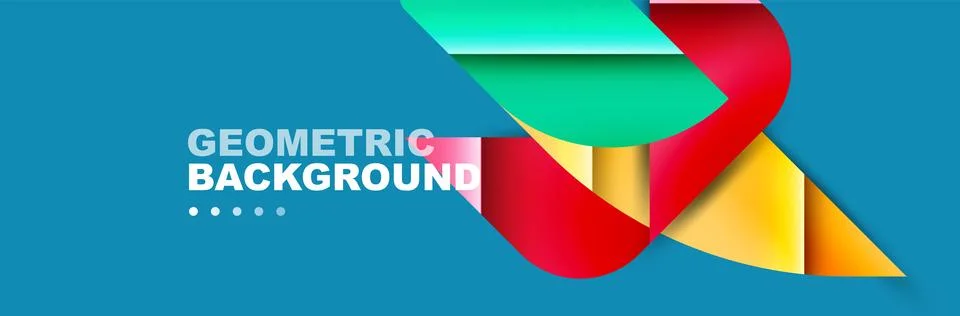 Abstract background with geometric shapes composition and light and shadow 스톡 일러스트