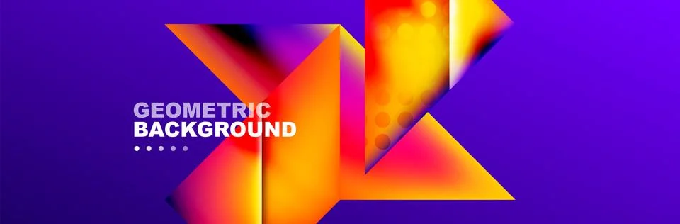Abstract background with geometric shapes composition and light and shadow Stock Illustration