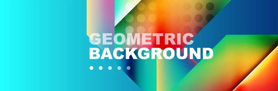 Abstract background with geometric shapes composition and light and shadow Stock Illustration