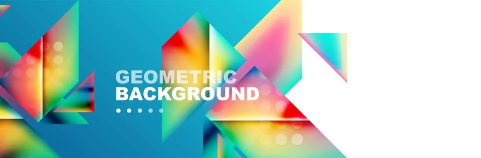 Abstract background with geometric shapes composition and light and shadow Stock Illustration