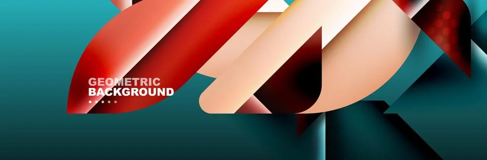 Abstract background with geometric shapes composition and light and shadow 스톡 일러스트