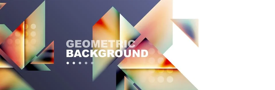 Abstract background with geometric shapes composition and light and shadow 스톡 일러스트