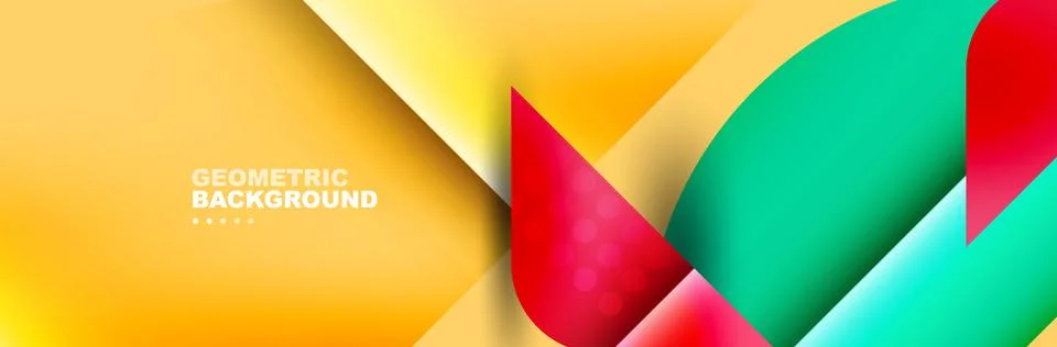 Abstract background with geometric shapes composition and light and shadow 스톡 일러스트