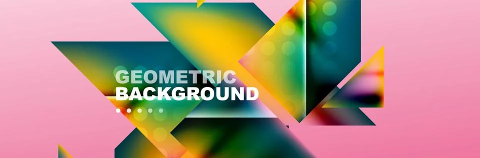 Abstract background with geometric shapes composition and light and shadow Illustrazione stock