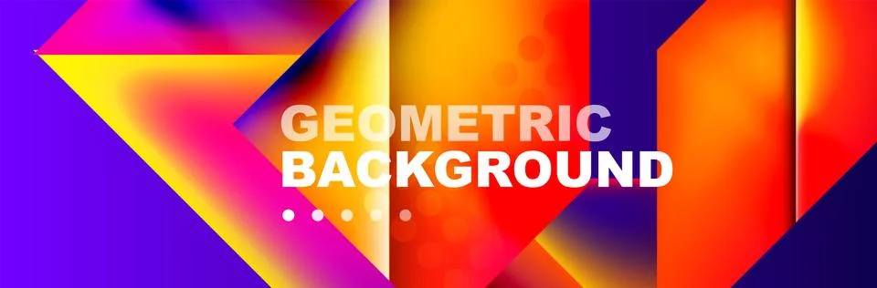 Abstract background with geometric shapes composition and light and shadow Stock Illustration