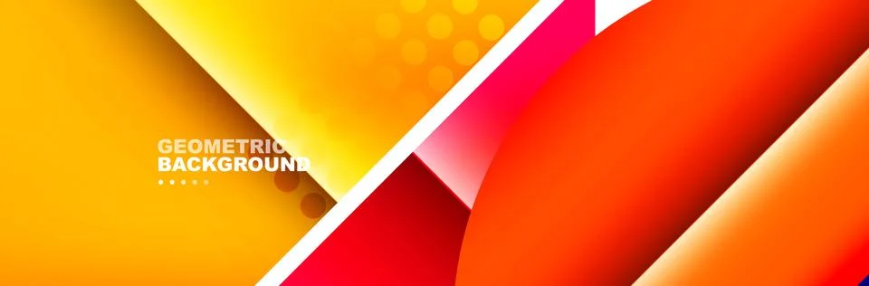 Abstract background with geometric shapes composition and light and shadow Illustrazione stock