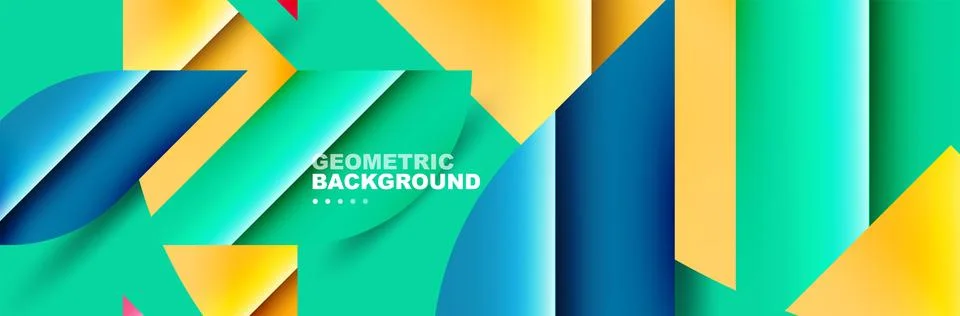 Abstract background with geometric shapes composition and light and shadow イラスト素材
