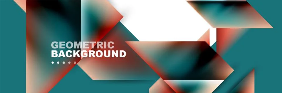 Abstract background with geometric shapes composition and light and shadow Stock Illustration