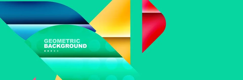 Abstract background with geometric shapes composition and light and shadow 스톡 일러스트