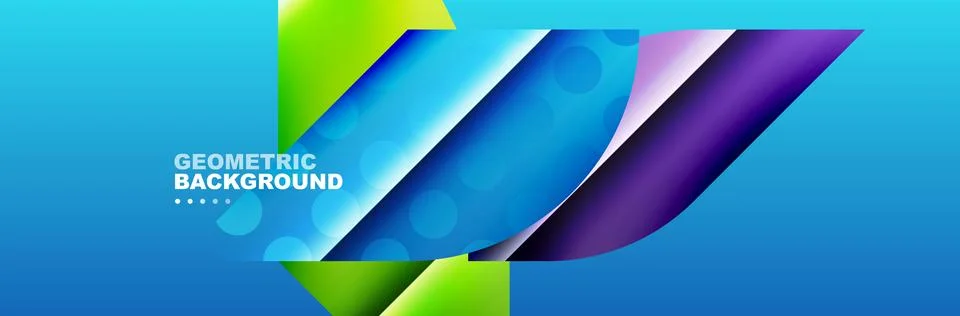 Abstract background with geometric shapes composition and light and shadow 스톡 일러스트